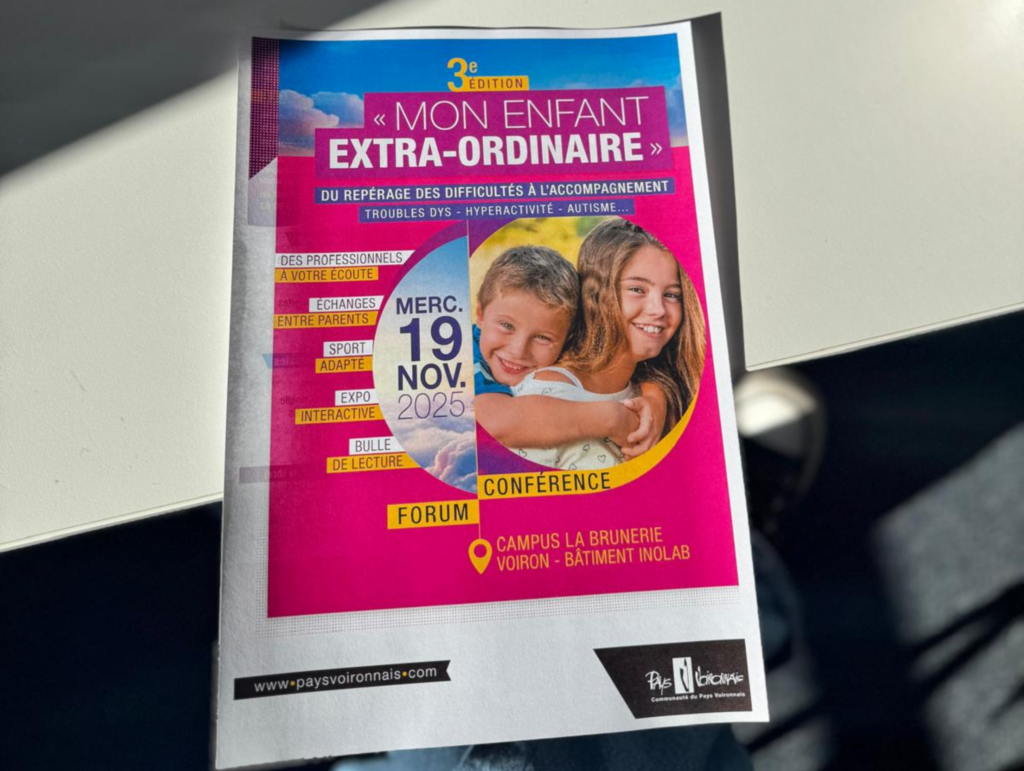 ADF38 présent au Forum "Mon Enfant Extraordinaire" sur les troubles du neurodéveloppement à Voiron
