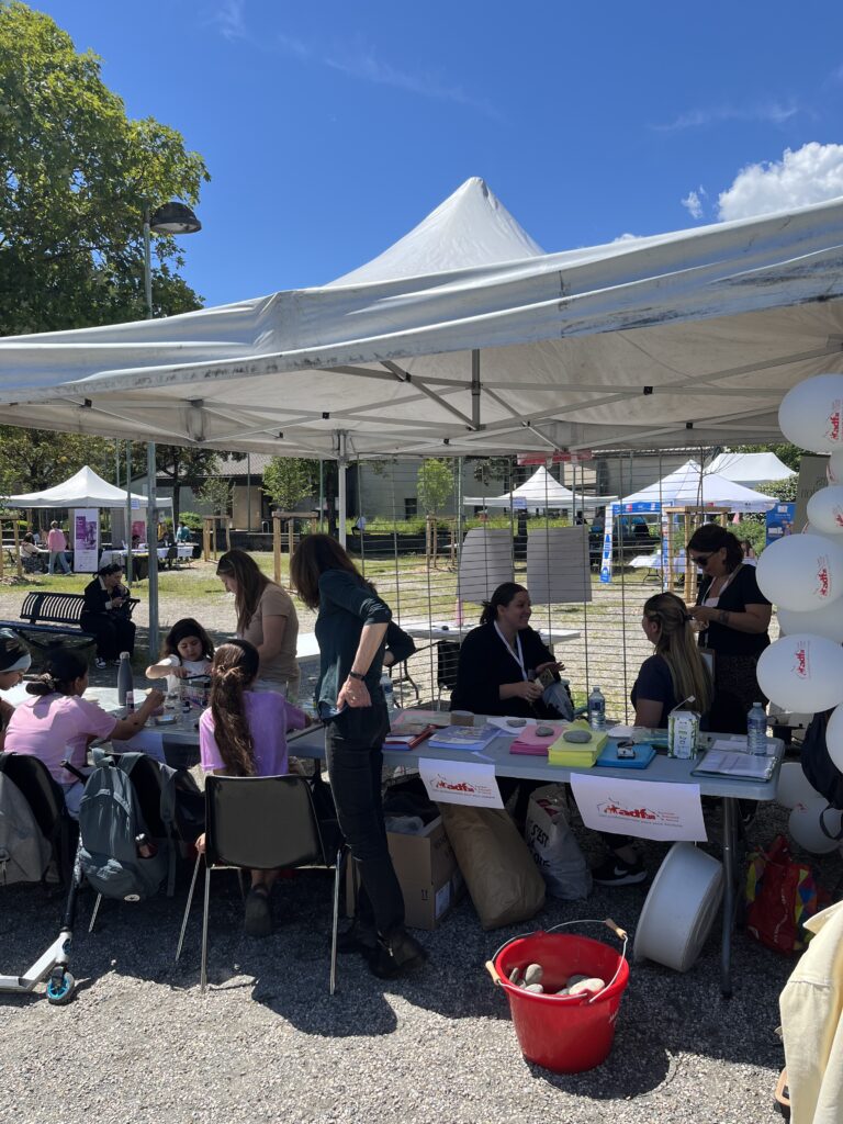 Action collective avec des familles avec l'association ADF38